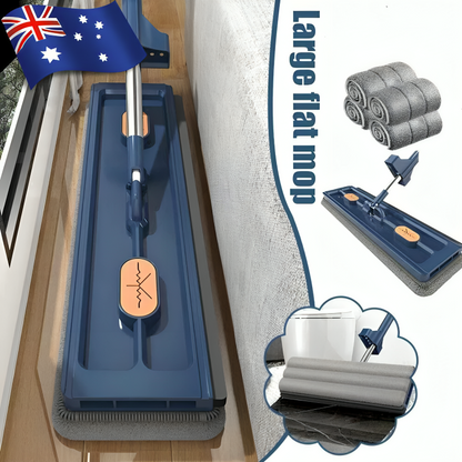 Mop & Foldable Bucket | 5 Free Microfibre Pads