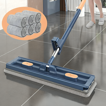 Mop & Foldable Bucket | 5 Free Microfibre Pads