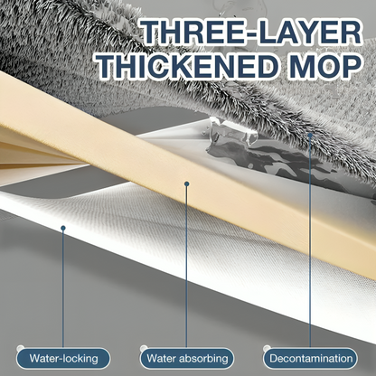 Mop & Foldable Bucket | 5 Free Microfibre Pads